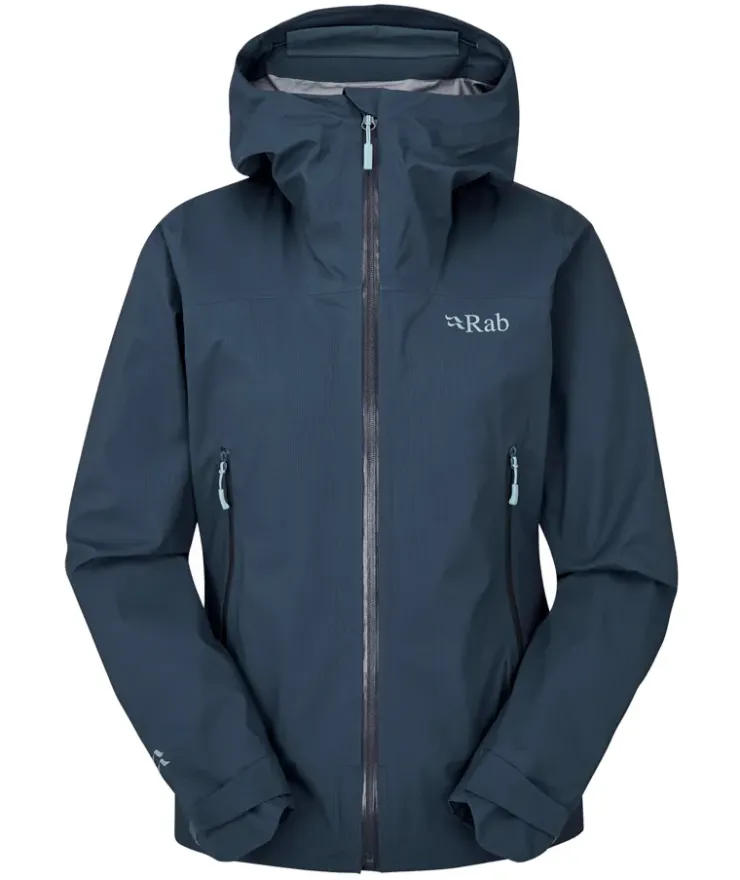 Waterproof Jackets-Rab Womens Firewall Light Jacket - Tempest Blue