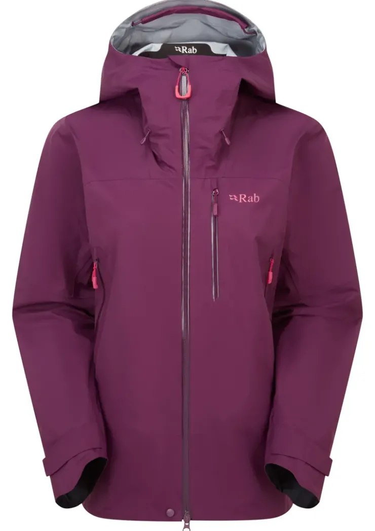 Waterproof Jackets-Rab Womens Firewall Mountain Jacket - Mulberry