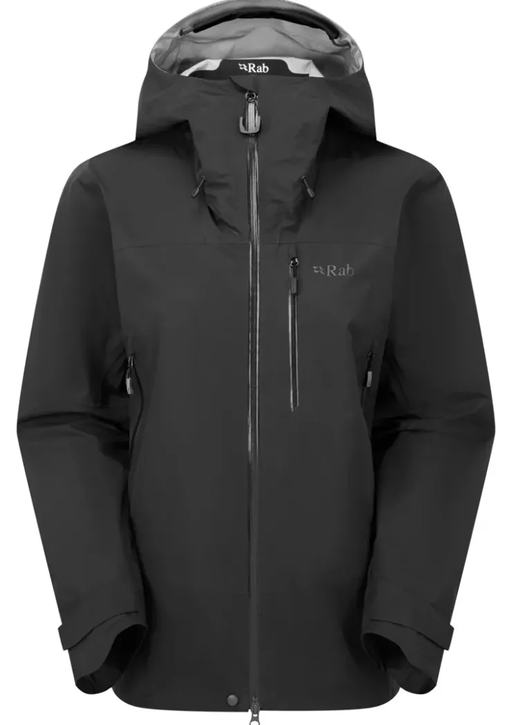 Waterproof Jackets-Rab Womens Firewall Mountain Jacket - Black