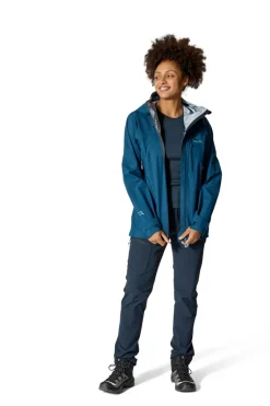 Waterproof Jackets-Rab Womens Firewall Mountain Jacket - Tempest Blue