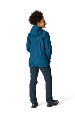 Waterproof Jackets-Rab Womens Firewall Mountain Jacket - Tempest Blue