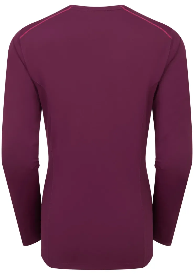 T-Shirts & Baselayers-Rab Womens Force Long Sleeved Tee - Mulberry