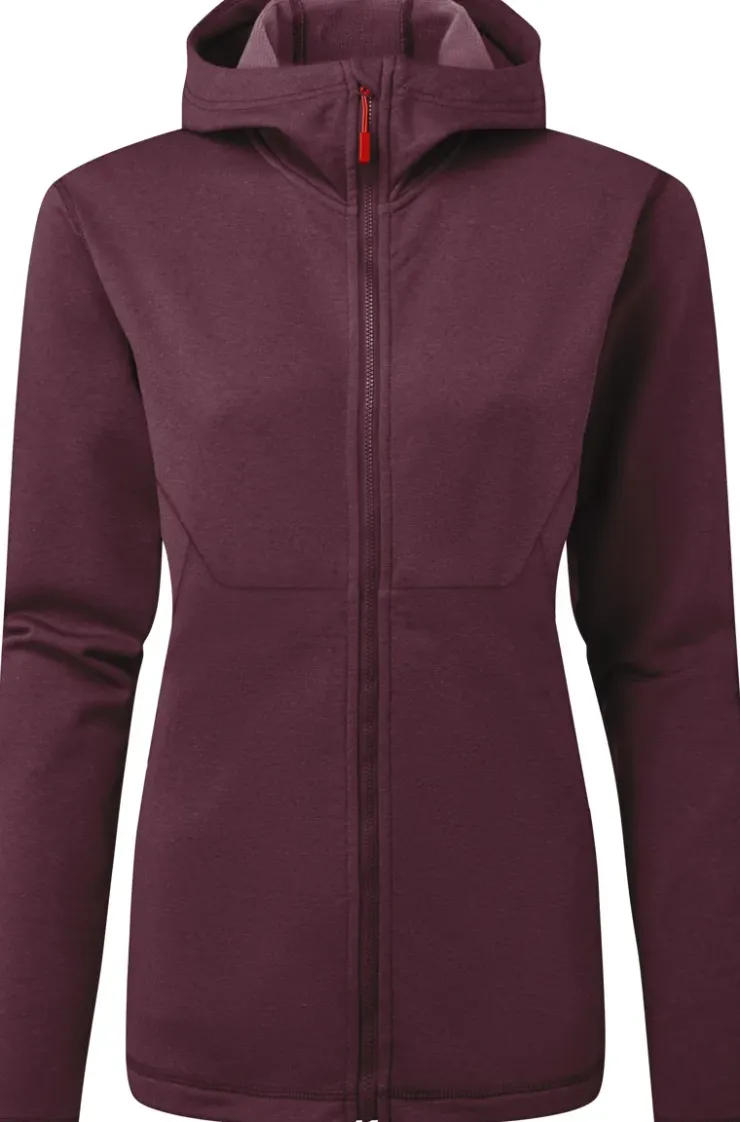 Fleece & Mid Layer-Rab Womens Geon Hoody - Deep Heather