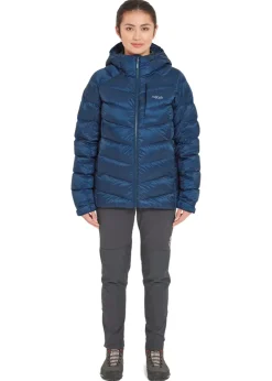 Insulated Jackets-Rab Womens Glaceon Pro Jacket - Tempest Blue