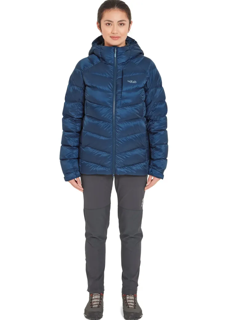 Insulated Jackets-Rab Womens Glaceon Pro Jacket - Tempest Blue