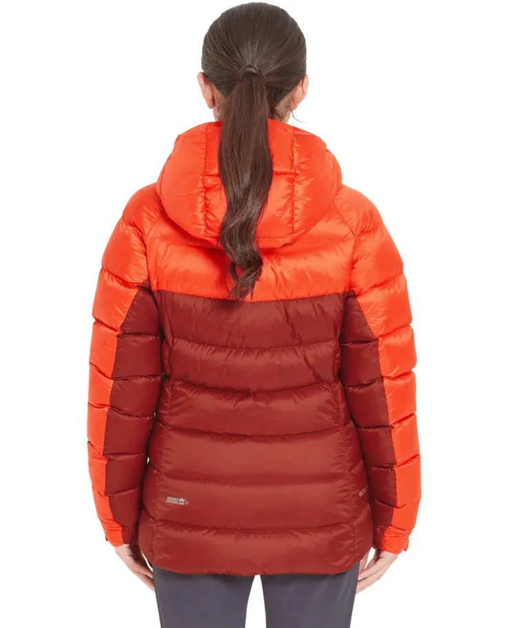 Insulated Jackets-Rab Womens Glaceon Pro Jacket - Red Grapefruit-Tuscan Red