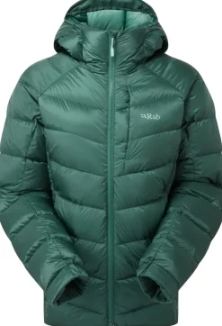 Insulated Jackets-Rab Womens Glaceon Pro Jacket - Green Slate