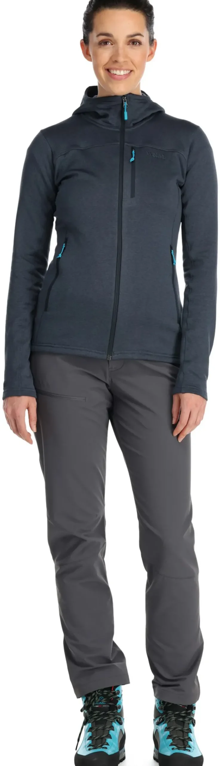 Fleece & Mid Layer-Rab Womens Graviton Hoody - Beluga