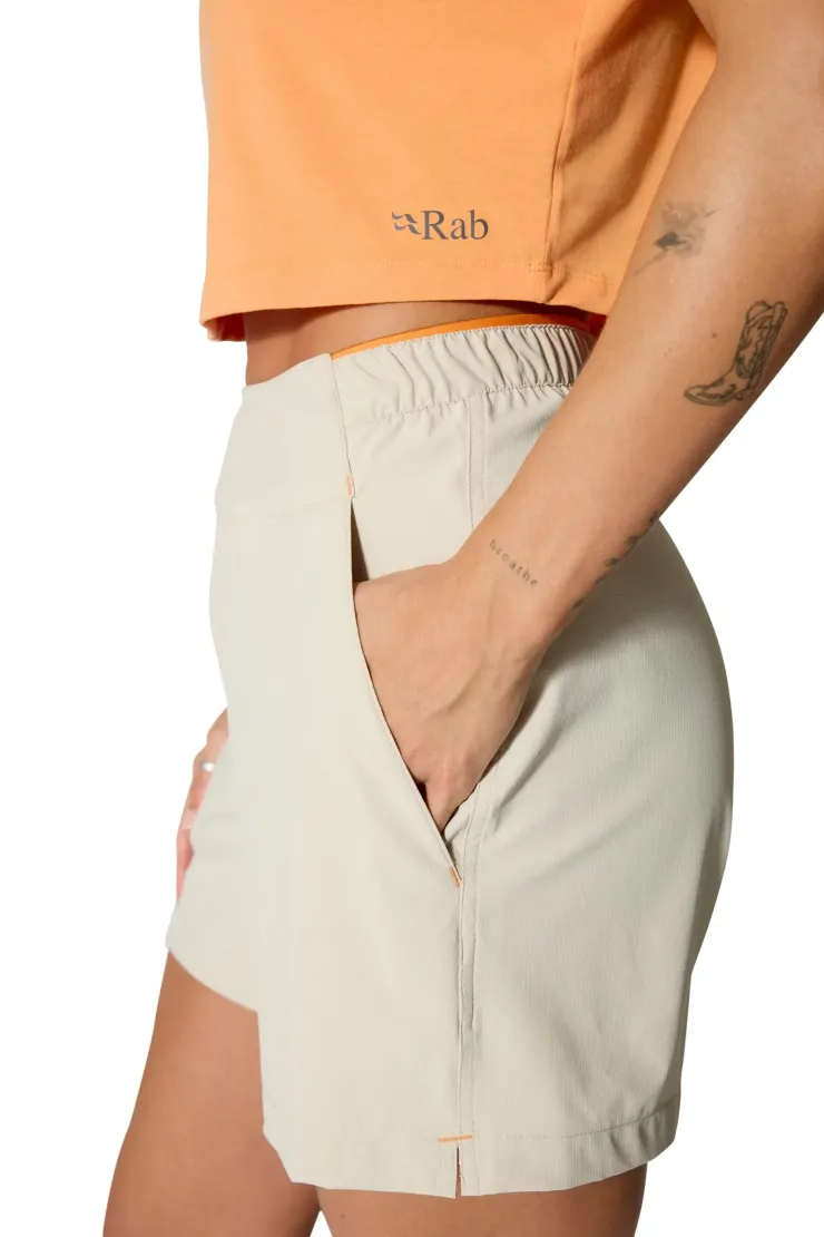 Shorts & Skirts-Rab Womens Harpur Shorts - Pebble