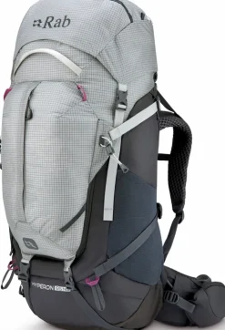 Backpacking Packs-Rab Womens Hyperon 65 ND Rucksack - Dark Pewter-Anthracite - S-M