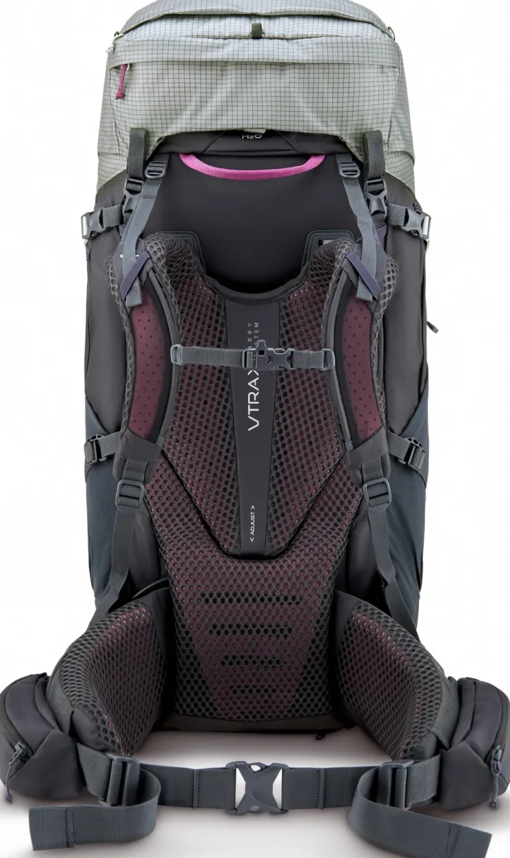 Backpacking Packs-Rab Womens Hyperon 65 ND Rucksack - Dark Pewter-Anthracite - S-M