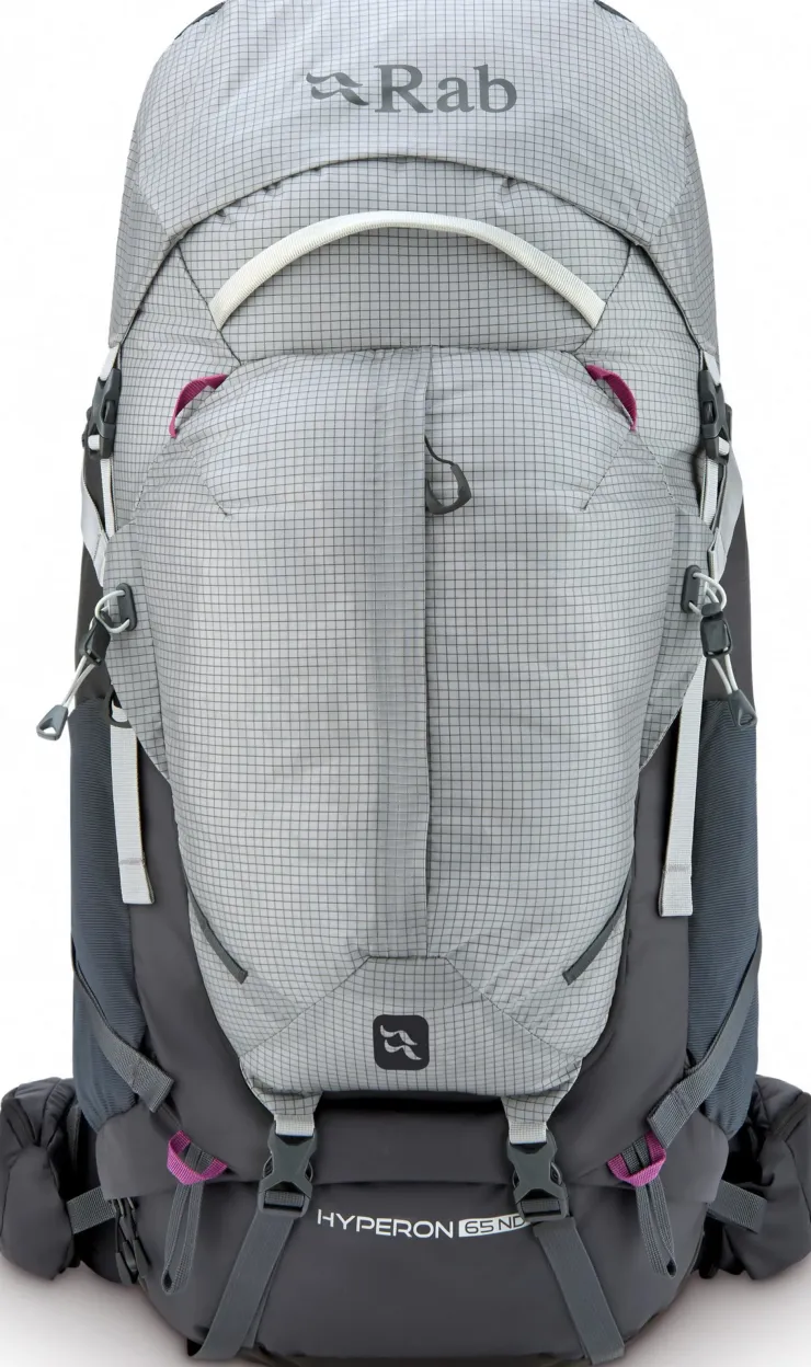 Backpacking Packs-Rab Womens Hyperon 65 ND Rucksack - Dark Pewter-Anthracite - S-M