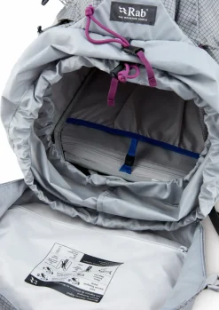 Backpacking Packs-Rab Womens Hyperon 65 ND Rucksack - Dark Pewter-Anthracite - S-M