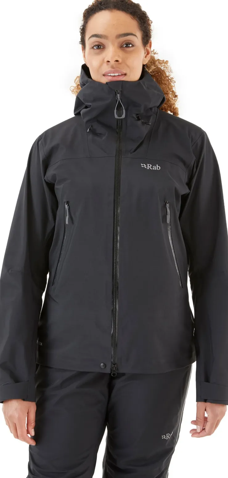 Waterproof Jackets-Rab Womens Kangri GTX Jacket - Black
