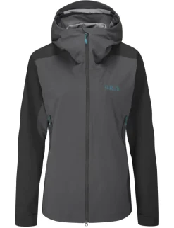 Softshell Jackets-Rab Womens Kinetic Alpine 2.0 Jacket - Anthracite
