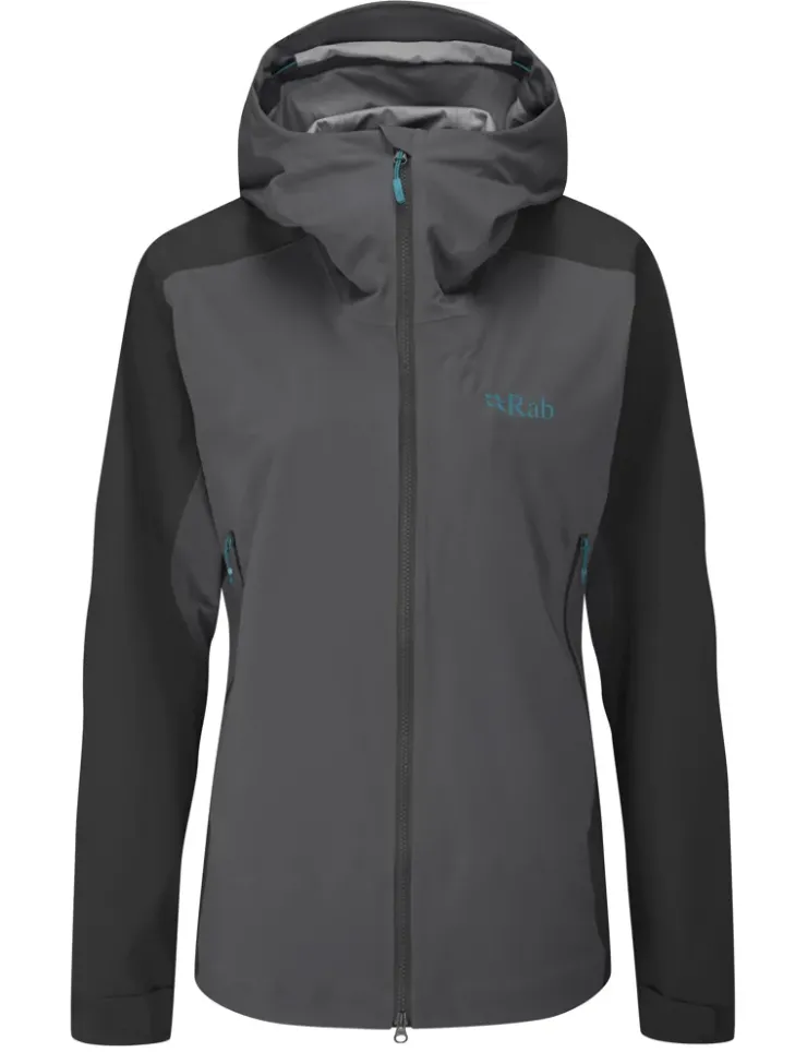 Softshell Jackets-Rab Womens Kinetic Alpine 2.0 Jacket - Anthracite