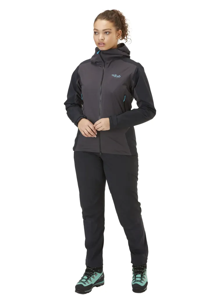 Softshell Jackets-Rab Womens Kinetic Alpine 2.0 Jacket - Anthracite