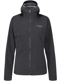 Waterproof Jackets-Rab Womens Kinetic 2.0 Jacket - Beluga