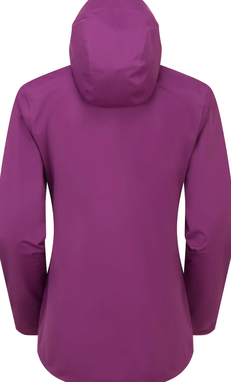 Waterproof Jackets-Rab Womens Kinetic 2.0 Jacket - Plum