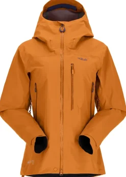 Waterproof Jackets-Rab Womens Latok Mountain GTX Jacket - Marmalade