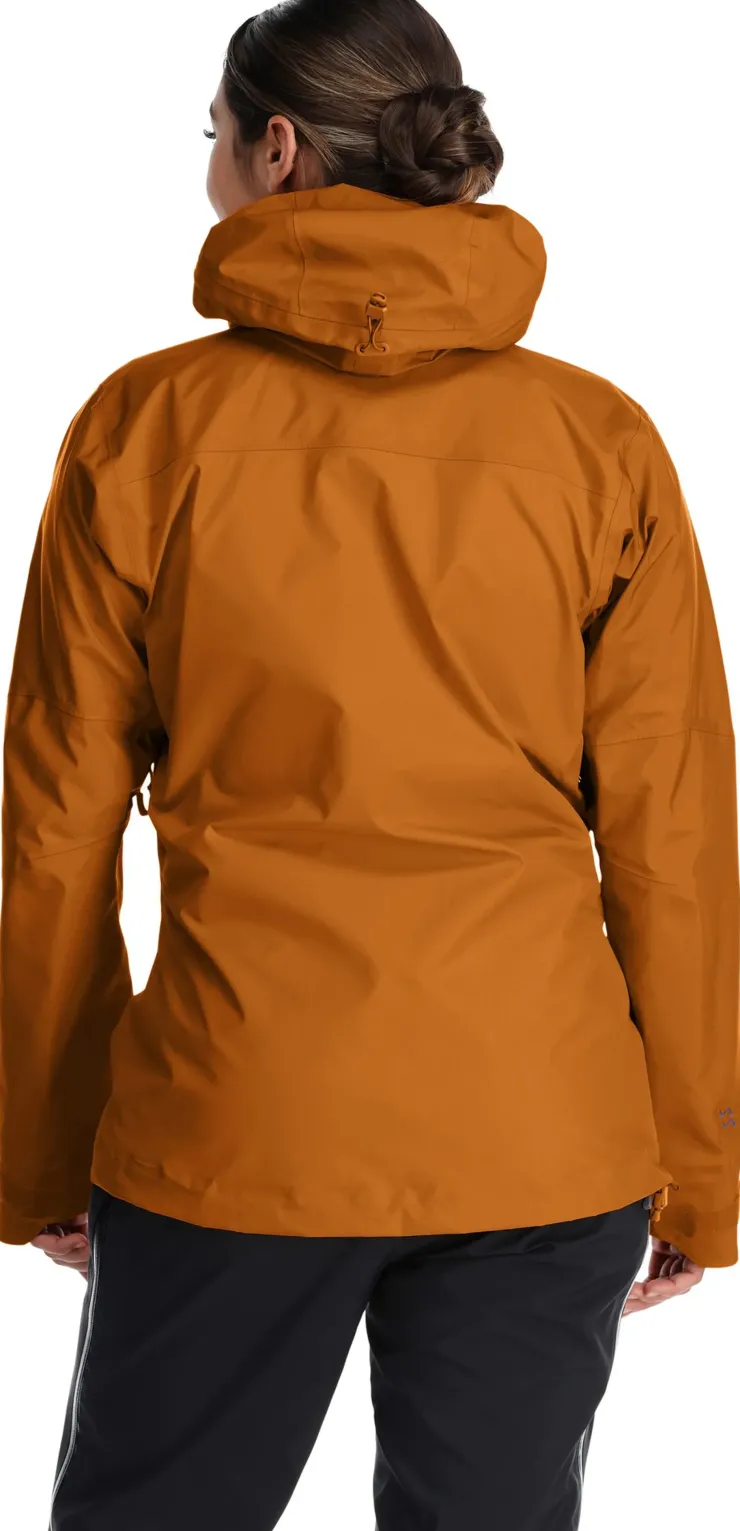 Waterproof Jackets-Rab Womens Latok Mountain GTX Jacket - Marmalade