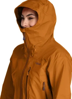 Waterproof Jackets-Rab Womens Latok Mountain GTX Jacket - Marmalade