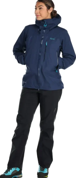Waterproof Jackets-Rab Womens Latok Mountain GTX Jacket - Deep Ink