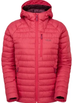 Insulated Jackets-Rab Womens Microlight Alpine Jacket - Watermelon