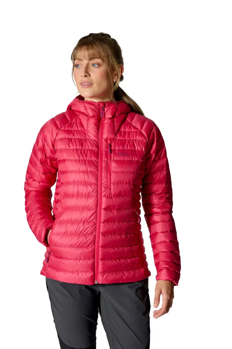 Insulated Jackets-Rab Womens Microlight Alpine Jacket - Watermelon