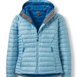 Insulated Jackets-Rab Womens Microlight Alpine Jacket - Meltwater