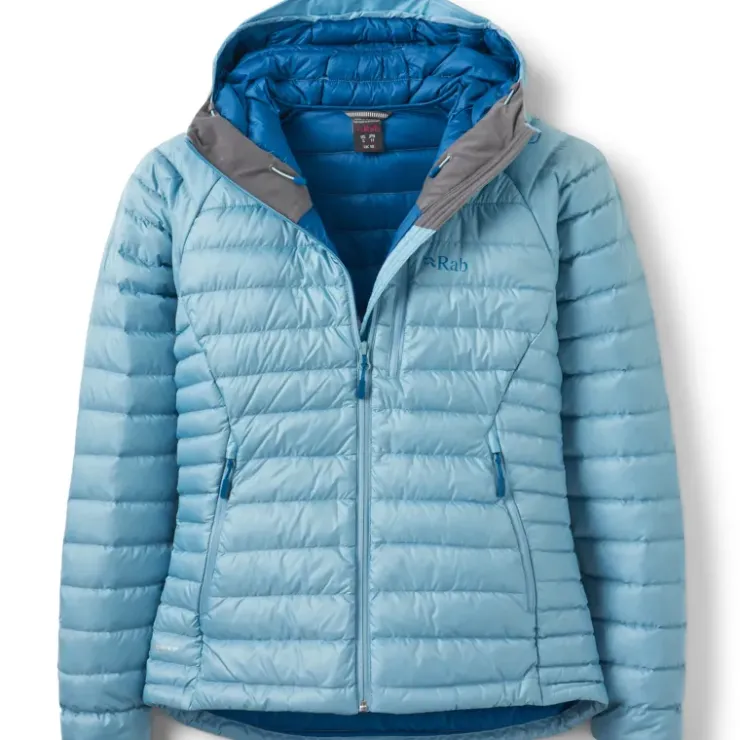 Insulated Jackets-Rab Womens Microlight Alpine Jacket - Meltwater