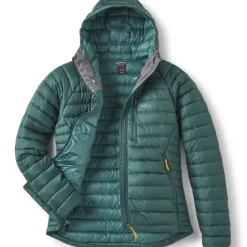 Insulated Jackets-Rab Womens Microlight Alpine Jacket - Green Slate
