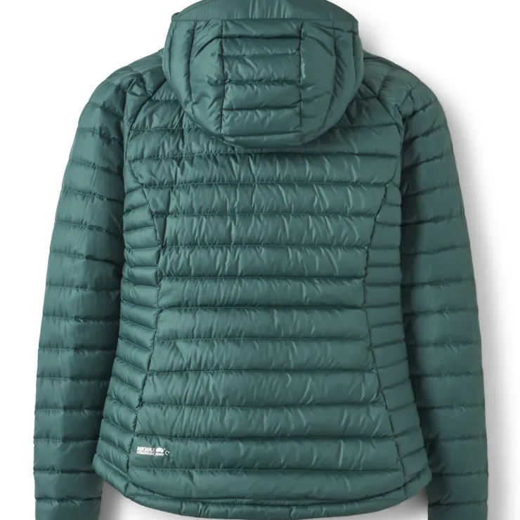 Insulated Jackets-Rab Womens Microlight Alpine Jacket - Green Slate