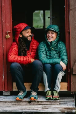 Insulated Jackets-Rab Womens Microlight Alpine Jacket - Green Slate