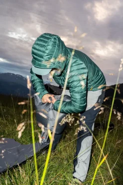 Insulated Jackets-Rab Womens Microlight Alpine Jacket - Green Slate