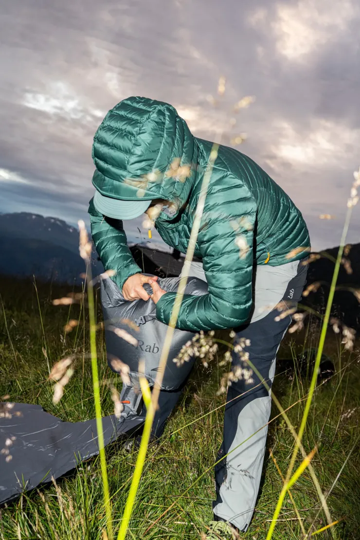 Insulated Jackets-Rab Womens Microlight Alpine Jacket - Green Slate