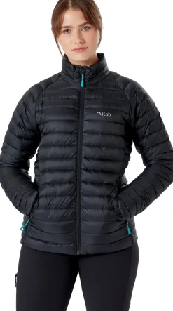 Insulated Jackets-Rab Womens Microlight Jacket - Black