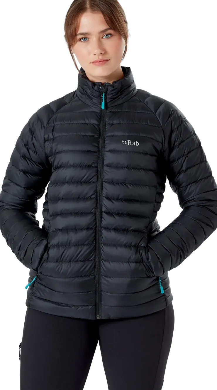 Insulated Jackets-Rab Womens Microlight Jacket - Black