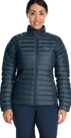Insulated Jackets-Rab Womens Microlight Jacket - Orion Blue