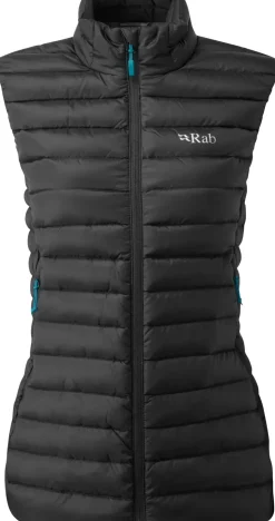 Vests & Gilets-Rab Womens Microlight Vest - Black