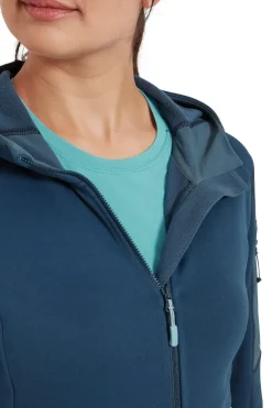 Fleece & Mid Layer-Rab Womens Modulus Hoody - Tempest Blue