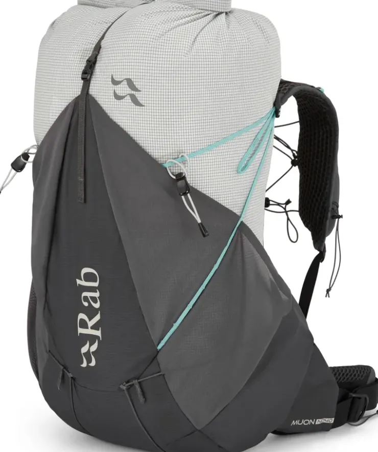 Fast & Light Rucksacks And Vests-Rab Womens Muon ND40 Rucksack - Pewter-Graphene
