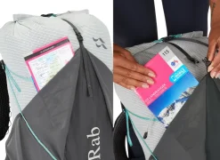 Fast & Light Rucksacks And Vests-Rab Womens Muon ND40 Rucksack - Pewter-Graphene