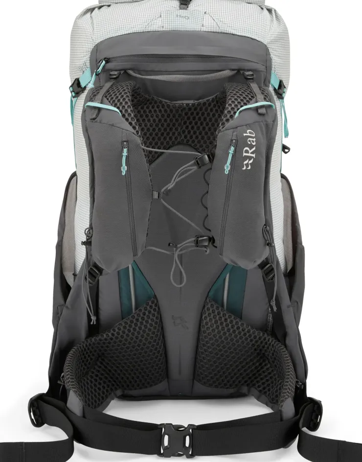 Fast & Light Rucksacks And Vests-Rab Womens Muon ND40 Rucksack - Pewter-Graphene