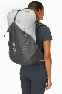 Fast & Light Rucksacks And Vests-Rab Womens Muon ND40 Rucksack - Pewter-Graphene