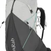 Fast & Light Rucksacks And Vests-Rab Womens Muon ND50 Rucksack - Pewter-Graphene