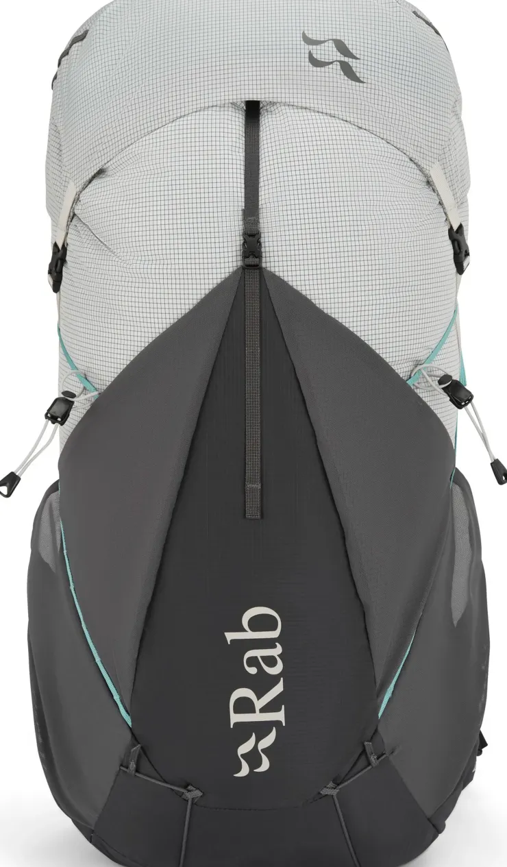 Fast & Light Rucksacks And Vests-Rab Womens Muon ND50 Rucksack - Pewter-Graphene