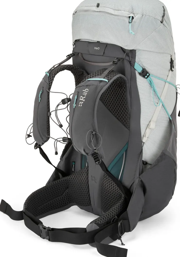 Fast & Light Rucksacks And Vests-Rab Womens Muon ND50 Rucksack - Pewter-Graphene
