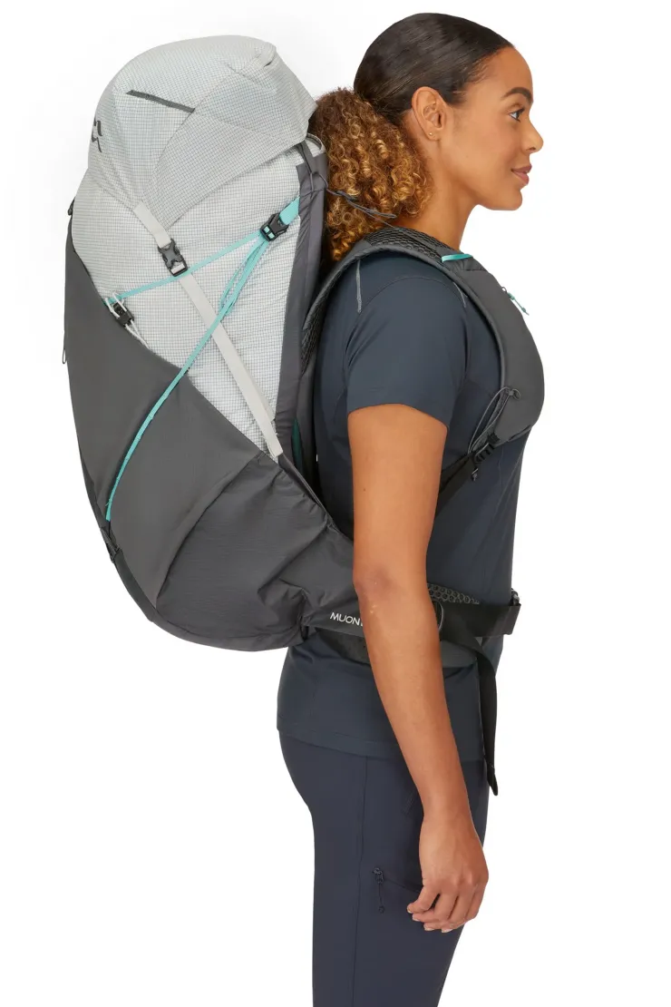 Fast & Light Rucksacks And Vests-Rab Womens Muon ND50 Rucksack - Pewter-Graphene