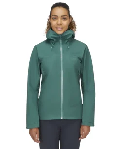 Waterproof Jackets-Rab Womens Namche GTX Jacket - Green Slate